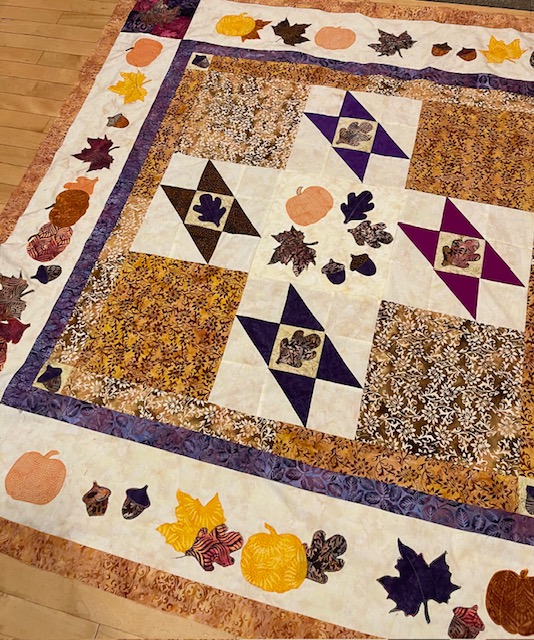 Falling for Accuquilt                                October 2023 Island Batik Ambassador&nbsp;Challenge